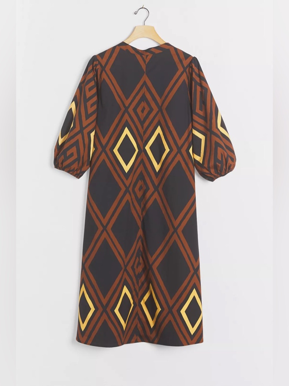 Porridge Anthropologie Women's Mireil V Neck Cotton Midi Dress Size Medium - Picture 3 of 11